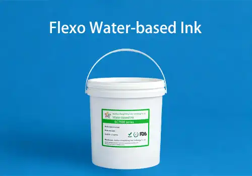 Flexo water-based ink application on corrugated cardboard
