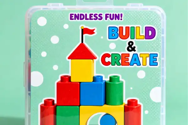 Image of a children's toy packaging box case