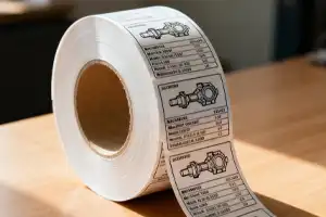 Case study of industrial product labels printed with UV ink